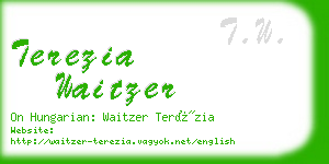 terezia waitzer business card